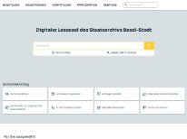 Direktlink Digitaler Lesesaal Staatsarchiv Basel-Stadt