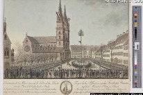 Pflanzung des Freiheitsbaumes auf dem Münsterplatz 1798